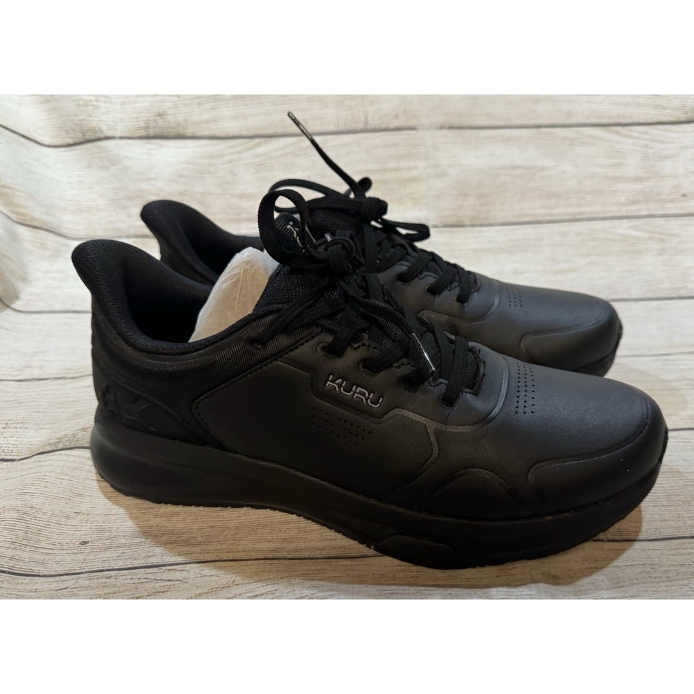 Mens Kuru Shift Jet Black Anti Slip Work Athletic Comfort Shoes 8.5